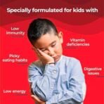 Wellbeing Nutrition Marvel Captain America Melts | Multivitamin for Kids (6+) to Improve Overall Growth & Develpoment with Vitamin A, B-Complex, C, D & Iron | Tropical Berry Flavor (30 Oral Strips) - Fast UK Delivery - Image 3