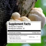 ROOTED Usda Organic Lions Mane Mushroom Extract Capsules, 38% Beta Glucans(60 Capsule) - Fast UK Delivery - Image 7