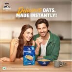 Quaker Instant Oats 400g, Herby Cheese flavour, Made with Wholegrain oats, Ready in 3 min, Source of Protein & Fibre, Delicious Snack, Nutritious Oats - Fast UK Delivery - Image 7