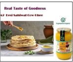 Yugmantra Organic Foods 100% Pure Natural A2 Milk Sahiwal Cow's Grass-Fed Desi Ghee Prepared Curd by Traditional Bilona Padati - in Glass Bottle (1 litre + 55 GMS Tulsi Honey free) - Fast UK Delivery - Image 3