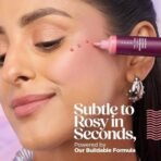 Hilary Rhoda Quick Cream Blush | Highly Pigmented & Dewy Finish | Long-Lasting | Buildable Coverage | Weightless & Easy to Apply | Cream Blush | 20ml (Perfect Pink - Shade 04) - Fast UK Delivery - Image 5