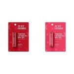 Just Herbs Tinted Lip Balm for Men and Women with SPF 20+ for Dark Lips to Lighten 4 g (Cherry) & Tinted Lip Balm for Men and Women with SPF 20+ for Dark Lips to Lighten 4 g (Beetroot) Combo - Fast UK Delivery