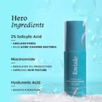 Foxtale 2% Salicylic Acid Face Wash for Oily & Acne Prone Skin, Controls Oil & Kills Acne Causing Bacteria, Acne Control Cleanser for Men & Women - 100 ml - Fast UK Delivery - Image 4