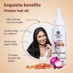 Ayouthveda Anti-hairfall Shampoo 200ml & Protein Hair Oil 100ml Combo Pack for Healthy Hair Growth & Deep Nourishment | Fights Dandruff Control Hair Breakage & Hair Fall | Blend of Essential Oil & Herbal Extracts - Fast UK Delivery - Image 4