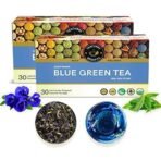 TEACURRY Blue Green Tea (60 Tea Bags) | Helps with Weight Loss, Skin Glow, Hair Care, Brain Health | Blue Pea Green Tea | Blue Butterfly Green Tea for Weight Loss - Fast UK Delivery - Image 2
