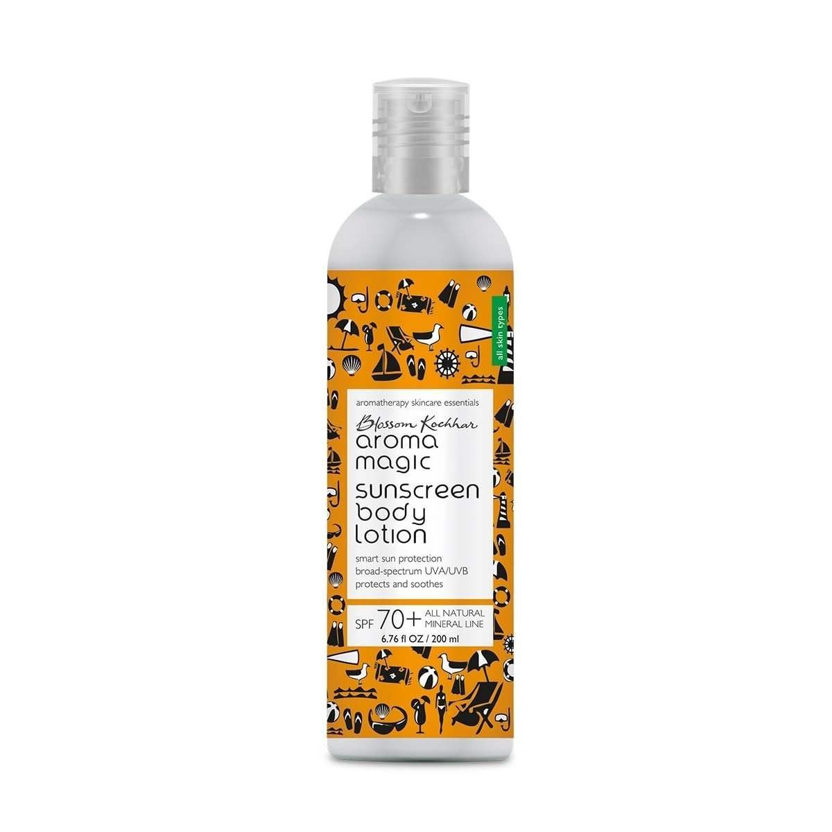 uk51QKAFOy11L-1-1.jpg Aroma Magic Sunscreen Body Lotion SPF 70+ All Natural Mineral Line - 200 ml - Fast UK Delivery - Image 1