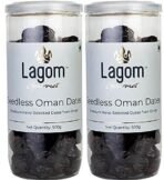 Lagom Gourmet Seedless Omani Dates 1 kg | All Natural | No Preservatives | No Added Sugar | Gluten Free | Vegan | Plant Based | Non GMO | Dates Dry Fruits | Khajur | Khajoor | Khejur - Fast UK Delivery - Image 2