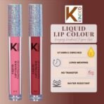 KINDED Liquid Lip Colour Vitamin E Enriched No Transfer Waterproof Long Stay Lipsticks Lip Gloss Set for Girls Women (Pack of 2, 6 ml each, Matte Finish, Shades Barbie Pink & More Maroon) - Fast UK Delivery - Image 4