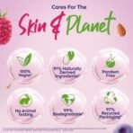 Nivea Fresh Blends Raspberry with Natural Fruit Extracts, Vegan Body wash, Fruity Shower Gel for Women with Blueberry and Almond Milk, 300ml - Fast UK Delivery - Image 7