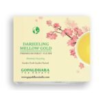 GOPALDHARA Darjeeling Tea Premium First Flush Spring Mellow Gold Tea 200G Paper Box - Special Ftgfop1 Darjeeling Tea Highest Elevation(7000Ft), 200 Grams - Fast UK Delivery