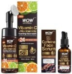 WOW Skin Science Caffeine Face Serum - Quick Absorbing - OIL FREE - Anti-Aging & WOW Skin Science Brightening Vitamin C Foaming Face Wash Combo - Fast UK Delivery - Image 2