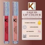 KINDED Liquid Lip Colour Vitamin E Enriched No Transfer Waterproof Long Stay Lipsticks Lip Gloss Set for Girls Women (Pack of 2, 6 ml each, Matte Finish, Shades Brick Red & Perfect Nude) - Fast UK Delivery - Image 4