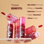 Hilary Rhoda Happy Dream Lip Tint | Hydrating Formula | Infused with Hyaluronic Acid | Cruelty-Free & Glossy Finish | Non-Sticky Formula - 3.7g (Cherry Bliss- Shade 04) - Fast UK Delivery - Image 6