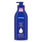 NIVEA Nourishing Body Milk 600ml Body Lotion | 48 H Moisturization | With 2X Almond Oil | Smooth and Healthy Looking Skin |For Very Dry Skin - Fast UK Delivery