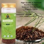 Tea Yard Rooibos Flower Tea Low Caffeine |Natural Flavoured Beverage | Decaf Herbal Tea, Refreshment Drink, Healthy Tisane in Pet Jar (70g) - Fast UK Delivery - Image 5