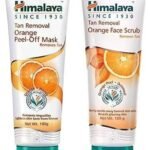 Himalaya Tan Removal Orange Face Scrub, 100G And Himalaya Herbals Tan Removal Orange Peel-Off Mask, 100G - Fast UK Delivery
