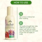 moha: Herbal Hair Serum For Men & Women | Non Sticky & Non Greasy Hair Serum For Silky & Smooth Hair, Tames Frizzy Hair | Strong, Tangle Free & Frizz-Free Hair (100 ML) Pack of 1 - Fast UK Delivery - Image 5