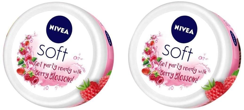 uk51RHQ0UvGL-1.jpg NIVEA Soft Light Moisturizer Cream 100Ml & Soft Light Moisturizer Cream 200Ml - Fast UK Delivery - Image 1