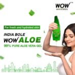 WOW Skin Science 99% Pure Aloe Vera Gel for Face, Skin & Hair - 150ml | Ultimate Gel For Glowing Skin | For Both Men and Women - Fast UK Delivery - Image 3