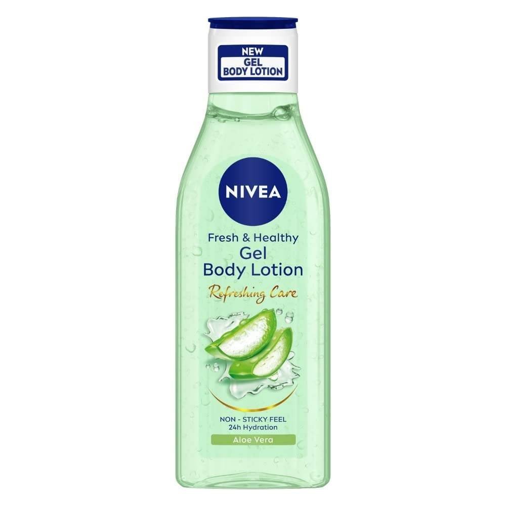 uk51RPEQj5-bL-1-1.jpg NIVEA Gel Body Lotion 200 ml | Aloe Vera | Refreshing Care For 24H Hydration | Non-Sticky | Fast Absorbing for Fresh And Healthy Skin - Fast UK Delivery - Image 1