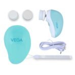 VEGA Battery Powered 3 In 1 Facial Cleanser, Ipx5 Water Resistant With 120 Mins Runtime & Hygiene Case for Facial Cleansing(VHFC-01) - Fast UK Delivery