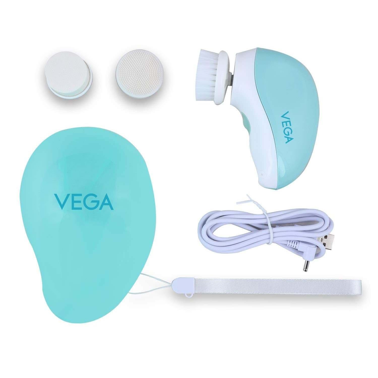 uk51RUQiS3z0L-1-1.jpg VEGA Battery Powered 3 In 1 Facial Cleanser, Ipx5 Water Resistant With 120 Mins Runtime & Hygiene Case for Facial Cleansing(VHFC-01) - Fast UK Delivery - Image 1