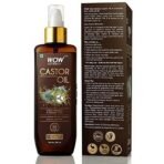 Wow Skin Science 100% Pure Castor Oil - Pure Cold Pressed Oil Blend and Hexane Free -Supports HealthierHair, Eyelashes, Skin & Nails | No Mineral Oil & Silicones - 200 ml - Fast UK Delivery - Image 4