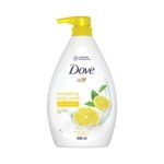Dove Energising Body wash with energising lemon scent and nourishing Vitamin C, 100% gentle and paraben free/sulphate free cleansers, 100% plant- based moisturisers, 800ml - Fast UK Delivery