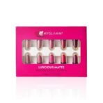 MyGlamm Luscious Matte Mini Lipstick Kit - Set of 10 | Nude & Bold Lipstick Combo For Women | Long Lasting, Creamy, Moisturising & Pigmented Mini Lipsticks (1.2g x 10) - Fast UK Delivery
