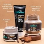MCaffeine Coffee De-Tan Kit | Exfoliation | Body Scrub, Face Scrub, Face Mask | Oily/Normal Skin | Paraben and Mineral Oil-free - Fast UK Delivery - Image 3