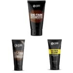 Beardo Face Care Combo | DeTan Coffee Face Wash 100ml, Ultraglow Face Cream 60g & DeTan Face Scrub Tube 100g (Set of 3) - Fast UK Delivery
