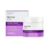 O3+ Derma Cult Retinol Cream Night Moisturizer for Wrinkles Radiance with Adaptogen, 25g - Fast UK Delivery