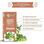 Nutriorg Immunity Booster Juice 500ml (Giloy, Tulsi, Neem, Haldi, Dalchini, Lemon, Kinnow, Noni, Honey and Amla) - Fast UK Delivery - Image 4