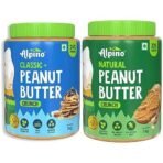 Alpino Peanut Butter Crunch, 1kg & ALPINO Natural Peanut Butter Crunch 1kg - 100% Roasted Peanuts - 30g Protein - Fast UK Delivery - Image 2