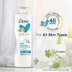 Dove Body Love Light Hydration Body Lotion For All Skin Types Paraben Free, 48hrs Moisturisation with Plant Based moisturiser, Fresh Hydrated Skin 400ml - Fast UK Delivery - Image 4