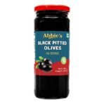 Abbie's Black Pitted Olive 450g Pack Of 1, Product of Spain - Fast UK Delivery