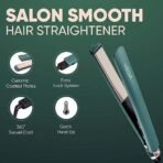 Vega Salon Smooth Hair Straightener for Women with Ceramic Coated Plates, Quick Heatup & Travel Friendly, Travel Lock, Green (VHSH-42) - Fast UK Delivery - Image 6
