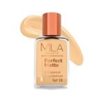 Mila Beaute Perfect Matte Long Wear Foundation | High Coverage, Light Weight & Water Resistant I Oil Free Formula With SPF 15 & Vitamin E | Smooth Matte Finish | Keeps Skin Hydrated | Shade - ( 3 Blush, 30ml) - Fast UK Delivery