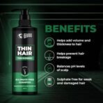 Beardo Thin Hair Thickening Sulphate free Shampoo, 200 ml | Keratin Shampoo for men | Sulphate and Paraben Free Shampoo | Biotin & Saw Palmetto For Strong & Thick Hair - Fast UK Delivery - Image 6