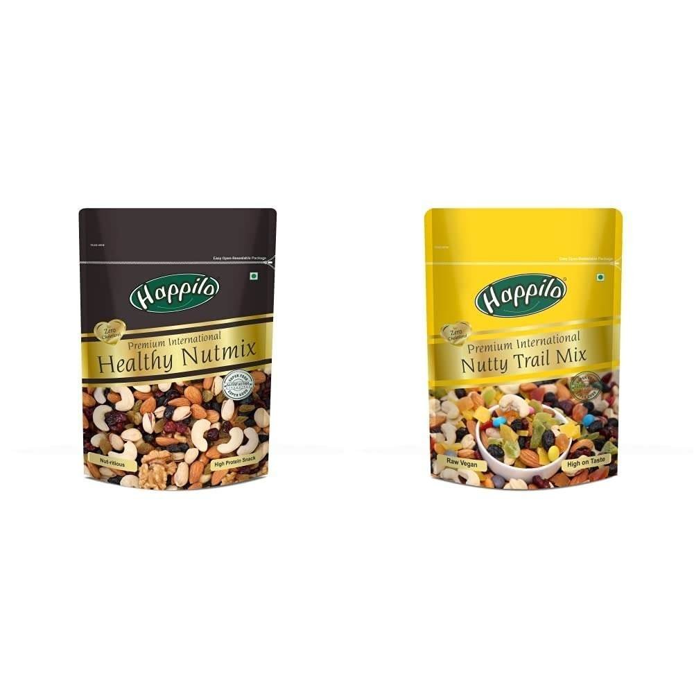 uk51SFRRCO5RL-1-1.jpg Happilo Premium International Healthy Nutmix, 200g + Happilo Premium International Trail Mix, 200g - Fast UK Delivery - Image 1