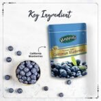 Happilo Premium Dried Californian Blueberries 150 g (Pack of 1) | Rich in Calcium and Vitamin K | Non-GMO & No Preservatives | Ideal For Snacking - Fast UK Delivery - Image 5