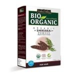 INDUS VALLEY Organic Amla Powder Indian Gooseberry, Shikakai Powder Acacia concinna, Reetha Powder Sapindus mukorossi and Bhringraj Powder Eclipta alba for, Hair and Skin Care (100x4 = 400g) - Green - Fast UK Delivery - Image 5