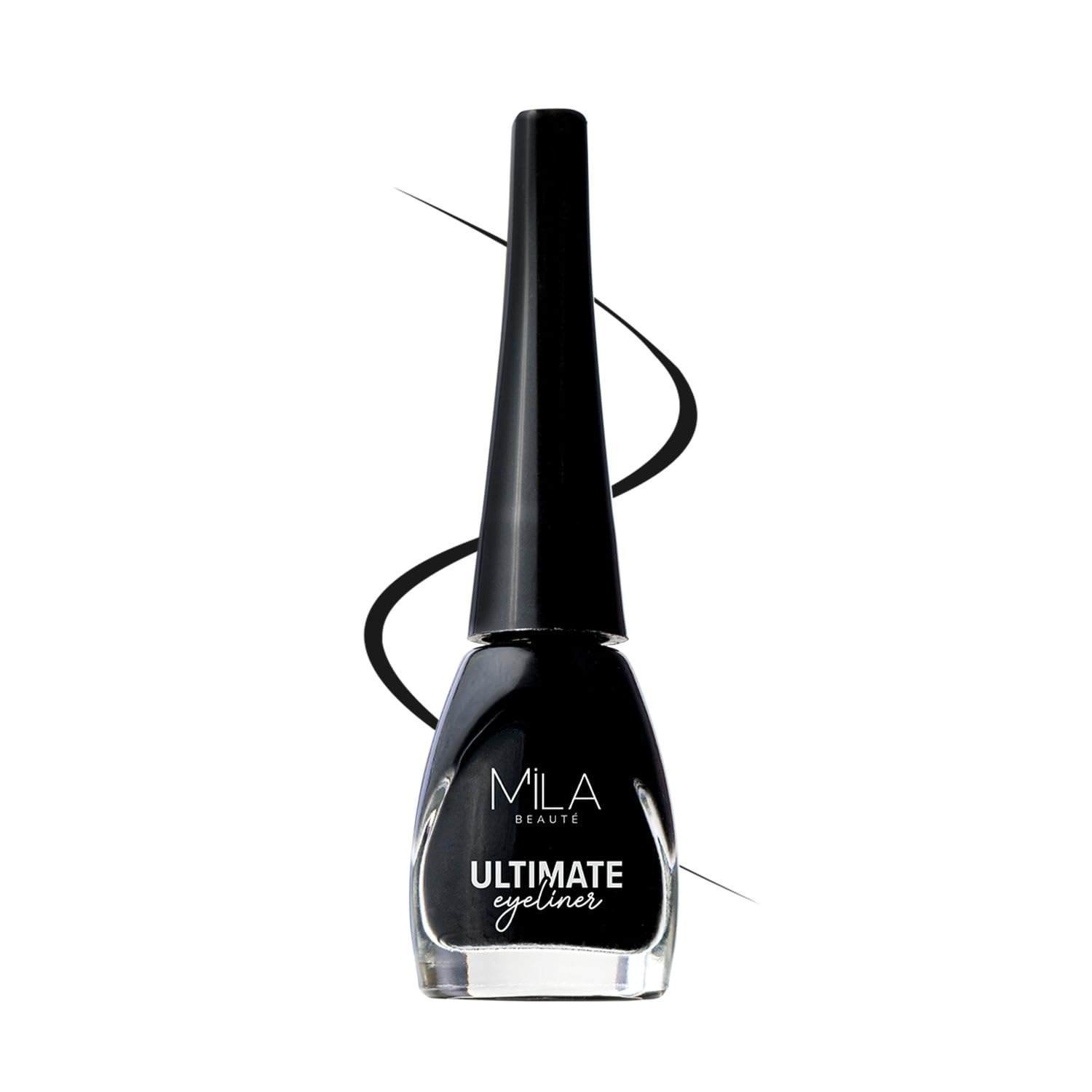 uk51Si0PB9aL-1.jpg MILA Beaute Ultimate Eyeliner | Water Resistant & Quick Dying Eyeliner | Intense Color with Long Lasting Formula | 6ml Black - Fast UK Delivery - Image 1