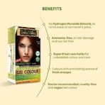 INDUS VALLEY Ammonia Free Natural Semi-Permanent Gel Hair Colour Burgundy 3.6 for Men & Women with 100% Grey Coverage & Long Lasting -220GM (pack of 3) - Fast UK Delivery - Image 4