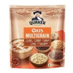 Quaker Oats 2kg | Rolled Oats Wholegrain & Quaker Oats Multigrain 600g, Rolled Oats Wholegrain, High Protein & Fibre for Weight Loss, Dalia Porridge - Fast UK Delivery - Image 5