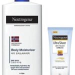 Neutrogena Norwegian Formula Body Moisturizer For Dry Skin 24 Hour Moisturization, 250ml&Neutrogena Sunscreen SPF 50+ - 80.0 grams Oil - Fast UK Delivery