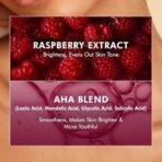 mCaffeine Brightening Raspberry Body Scrub | Tan Removal | AHAs - Lactic & Glycolic Acid, Niacinamide | Vitamin C Rich for Brighter, Soft Skin | Remove Dry, Dead Skin | Fruity Berries Aroma - 175g - Fast UK Delivery - Image 4