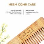 Kapiva Neem Comb | 100% Pure Neem Wood for Men & Women | Hair growth, Dandruff Control - Fast UK Delivery - Image 4