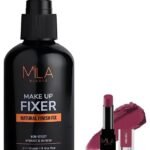 MILA Beaute Makeup Fixer |Makeup Setting Spray | Dermatalogically Tested 75ml Pro Matte Lipstick | Creamy Matte Lipstick | Shade - Mirabai, 4.2g - Fast UK Delivery