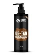 BEARDO DeTan Face Wash for Men, 200ml | Coffee Facewash, Aloe Vera, Vitamin E | Helps to Reduce Tan | Exfoliates & Hydrates for Smooth & Oil Free Skin - Fast UK Delivery